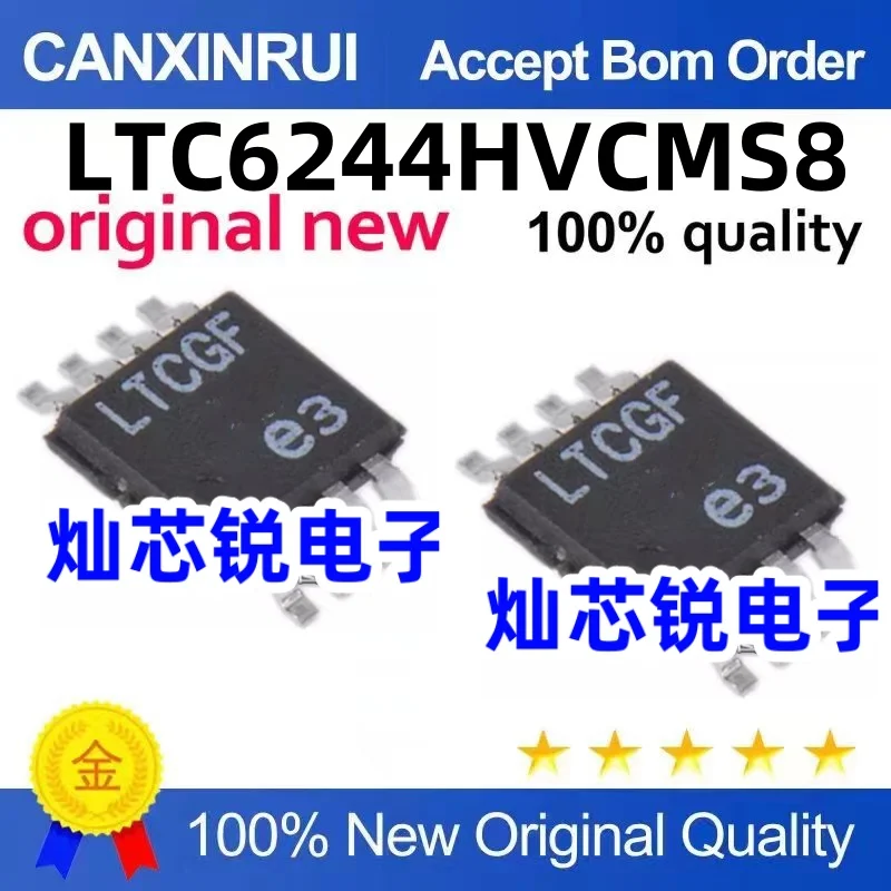 LTC6244HVCMS8 HVHMS8 HVIMS8 Silk Screen LTCGF Precision Amplifier IC MSOP-8