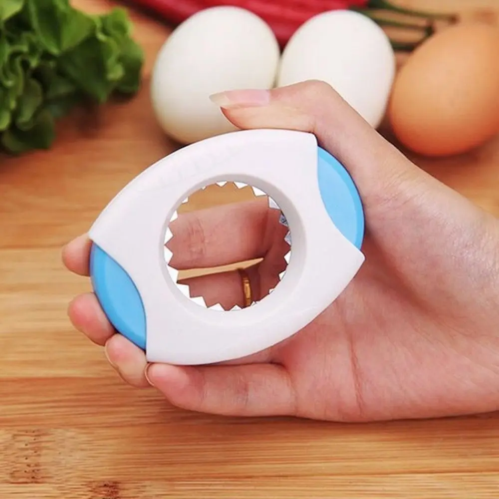 

Kitchen Tools Cute Egg Opener Round PVC Cutter Egg Tool Boiled Egg Shell Topper Cutter