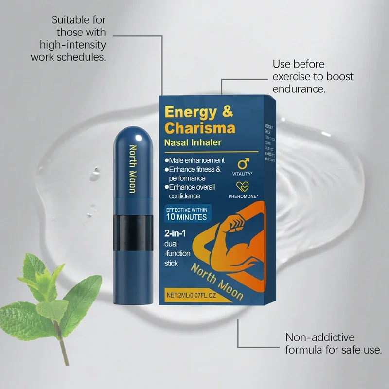 Inhalador Nasal para Hombres con Extracto de Plantas Nutritivas ﻿ Inhalador Nasal Diario Body Gentle Care, Barra para Inhalar, Gran Venta 2026