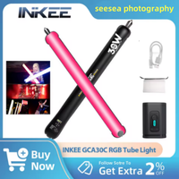 INKEE GCA30C Full Color RGB Tube Light 30W 2000k-10000k Air Inflatable Fill-Light Portable Handheld LED Light Stick, Length 90cm