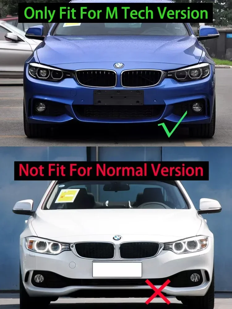 لسيارات BMW F32/F33/F36 428i/430i/435i M Tech Sport 2014-2020 MP-style شفة ممتصة الصدمات الخلفية الناشر الفاصل #3