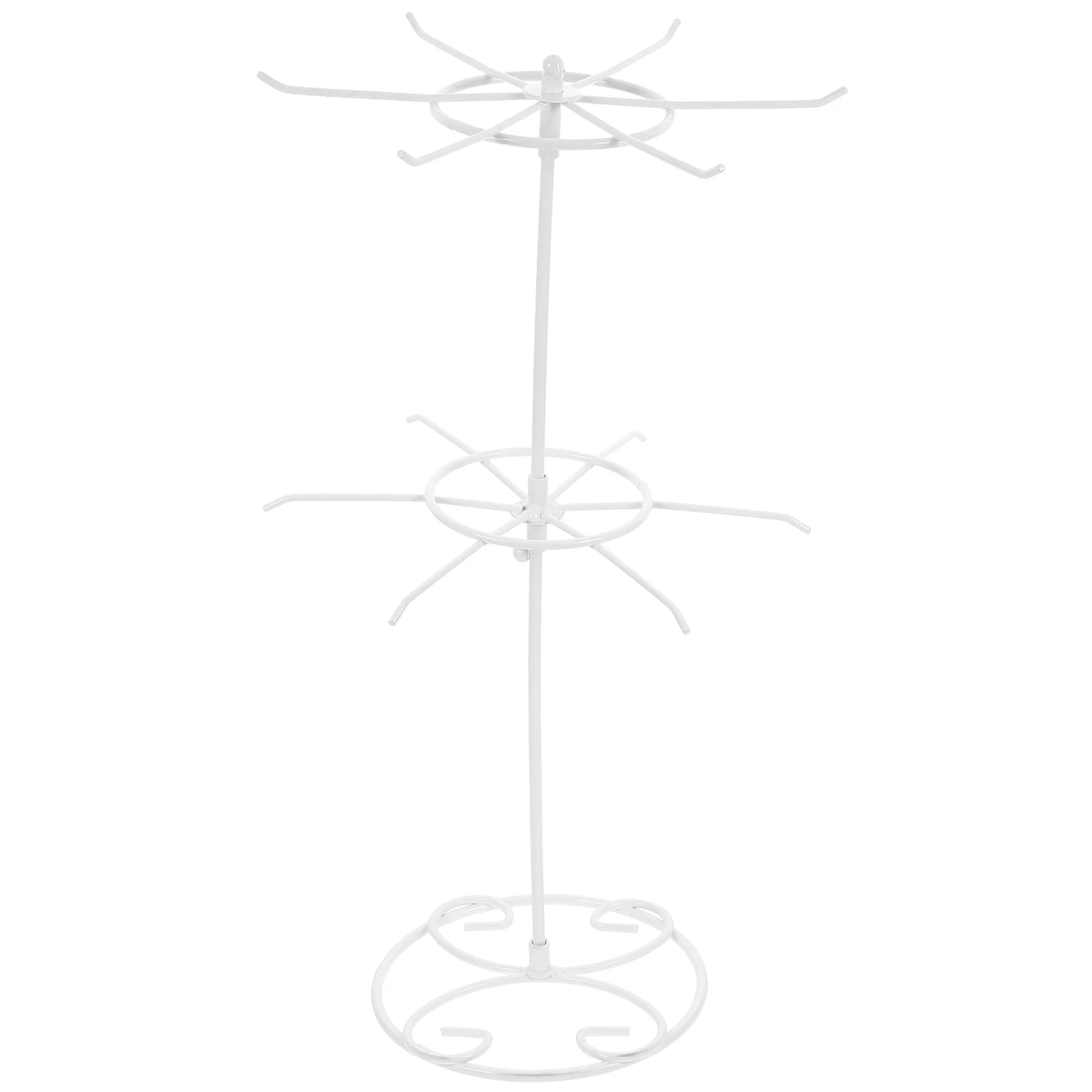 

Iron Jewelry Display Stand Rotating Rack for Necklace Bracelet Storage Home Decor Wrought Iron Gifts Mom Daughter