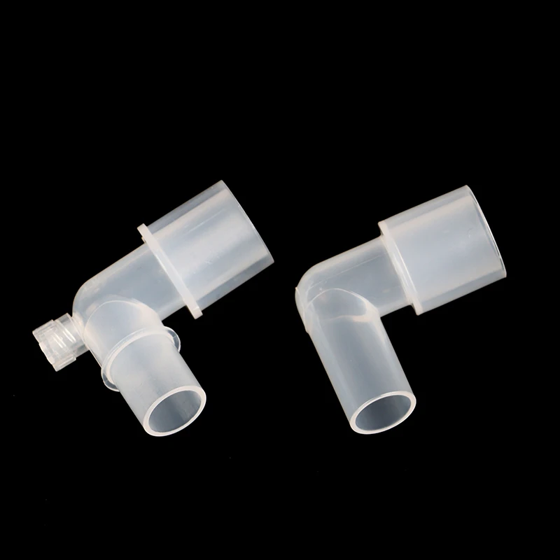 1PCS 90 Degree Anesthesia Tube L-shaped Connector Elbow Circuit Tracheal Intubation Connector