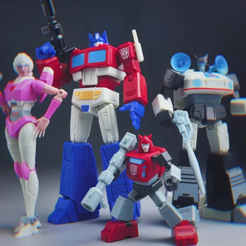 Auldey Transformation Aae Optimus Prime Arcee Sunstorm Starscream Soundwave Jazz Cliff Jumper Kickback Modello Mobile Giocattoli view 4