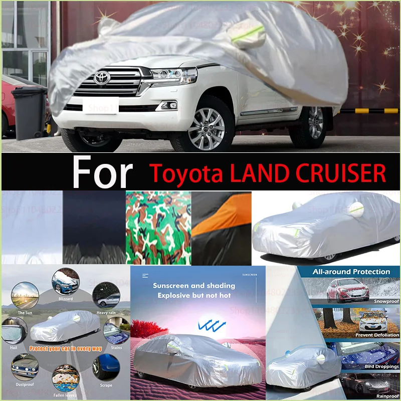 

Водонепроницаемый автомобильный чехол для Toyota LAND CRUISER, автомобильный солнцезащитный козырек, защита от УФ-лучей, снега, дождя, льда