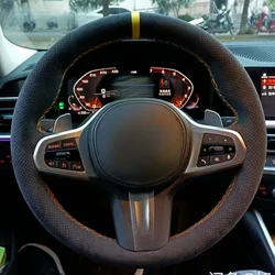 Customization Suede Leather Non-Slip Car Steering Wheel Cover For BMW M Sport G20 G21 F40 F44 G22 G23 G30 G31 G32 G11 G12 G14