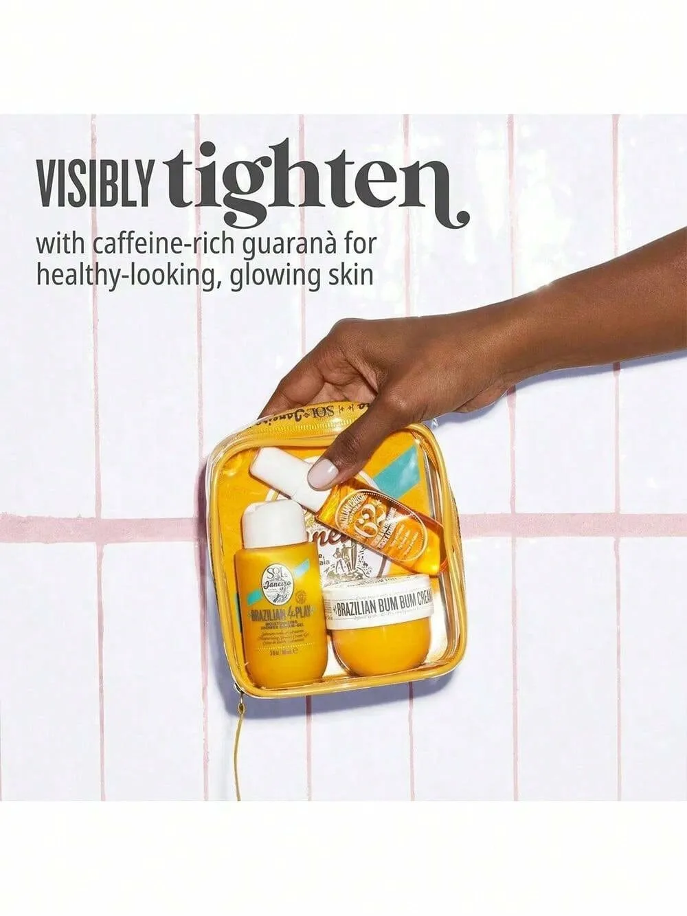 Sol de Janeiro Bum Bum Jet 3-delige set crème 50 ml + douchegel 90 ml + parfumlichaamsmist 30 ml, verstevigende lichaamsverzorging Langdurige geur