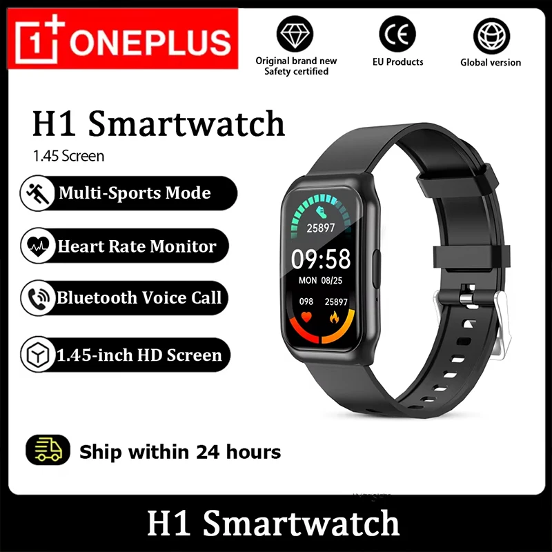 Oneplus H1 Смарт-браслет с мониторингом сердечного ритма и сна с Bluetooth 5.2 Смарт-браслет для женщин/мужчин Oneplus H1 Смарт-браслет с мониторингом сердечного ритма и сна с Bluetooth 5.2 Смарт-браслет для женщин/мужчин