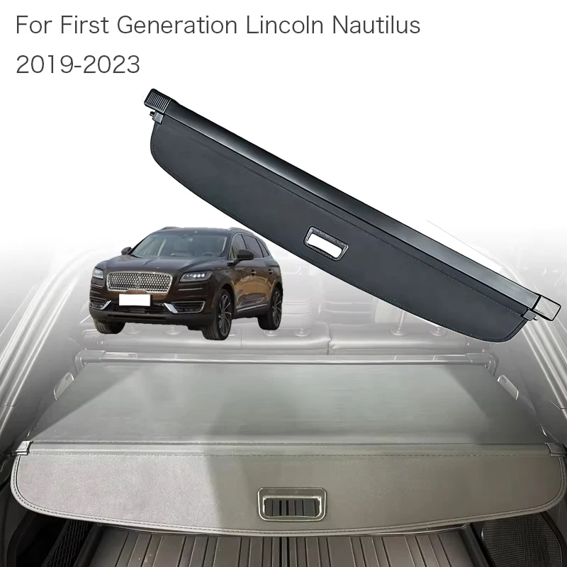 Trunk Curtain Cover Organizer For First Generation Lincoln Nautilus 2019-2023 Car Rear Rack Partition Shelter Shield Shade