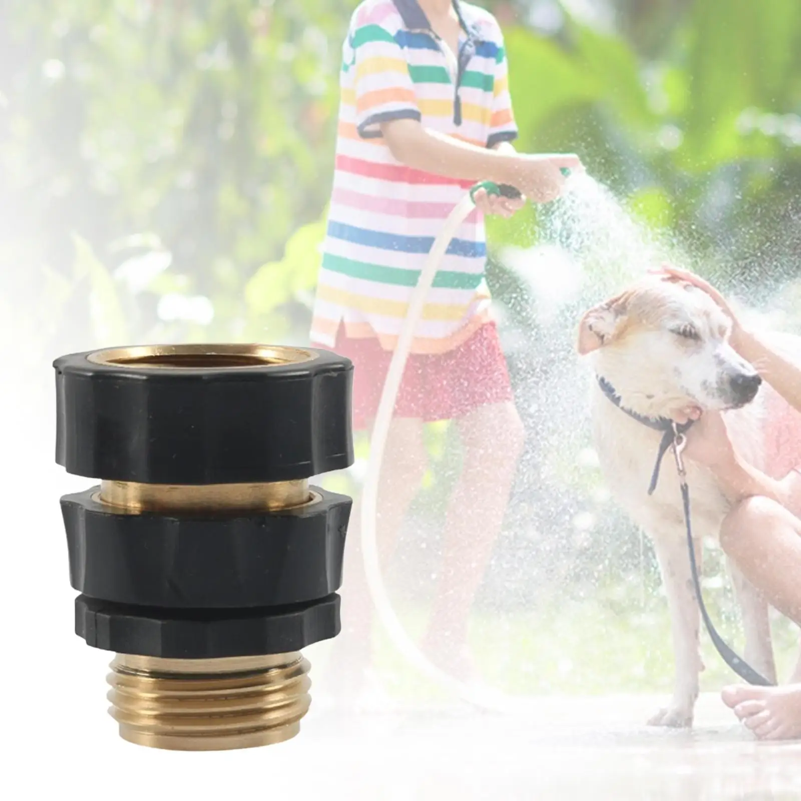 

Быстрый соединитель для садового шланга 3/4 дюйма. Легко устанавливается. Уход за газоном. Наружный водопроводный шланг. Фитинги для труб. Сменный соединитель для крана. Латунь.