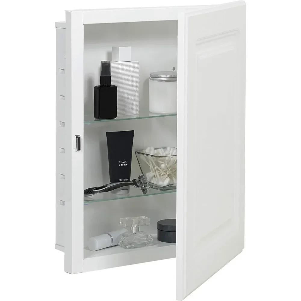 Pride Recess-Mount Raised Panel Door Medicine Cabinet, 16