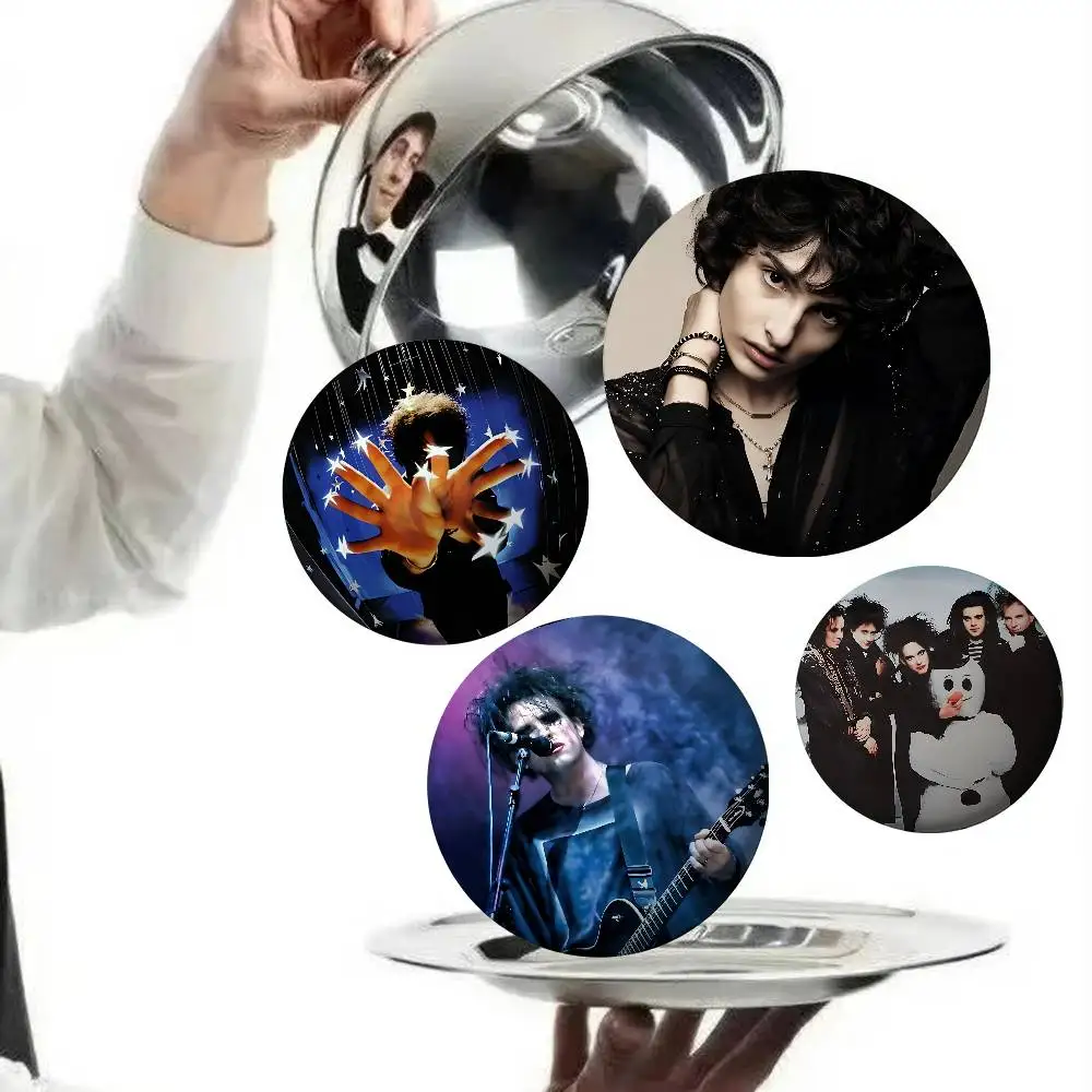 Band THE C-CURE Cool Badges Round Brooch Cute Cartoon Idol Cosplay Badges DIY Backpack Clothing Jewelry Pins