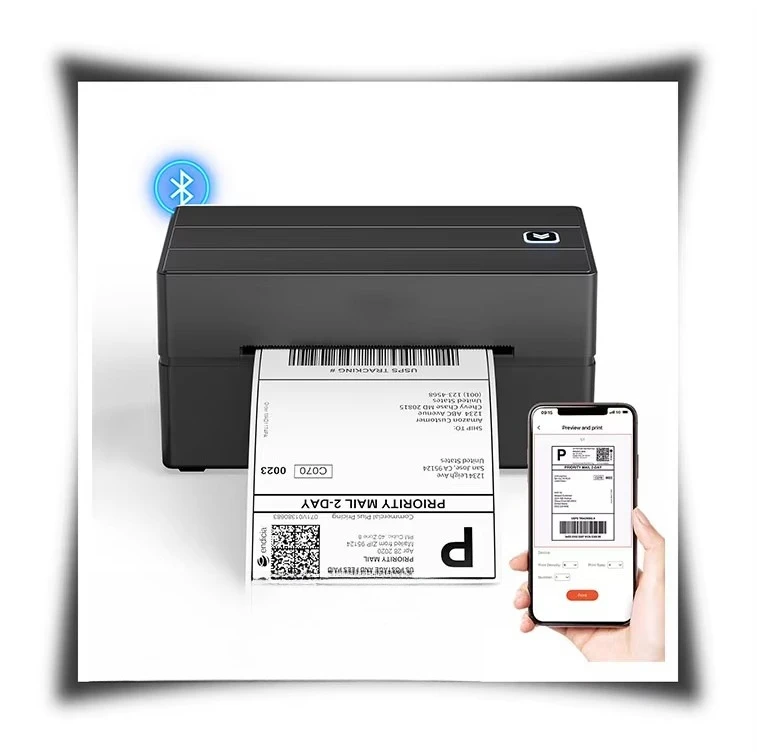 

Y810 Portable Wireless Thermal Color Label Printer 4x6 203DPI BT Portable Desktop Shipping Printers for Small Business