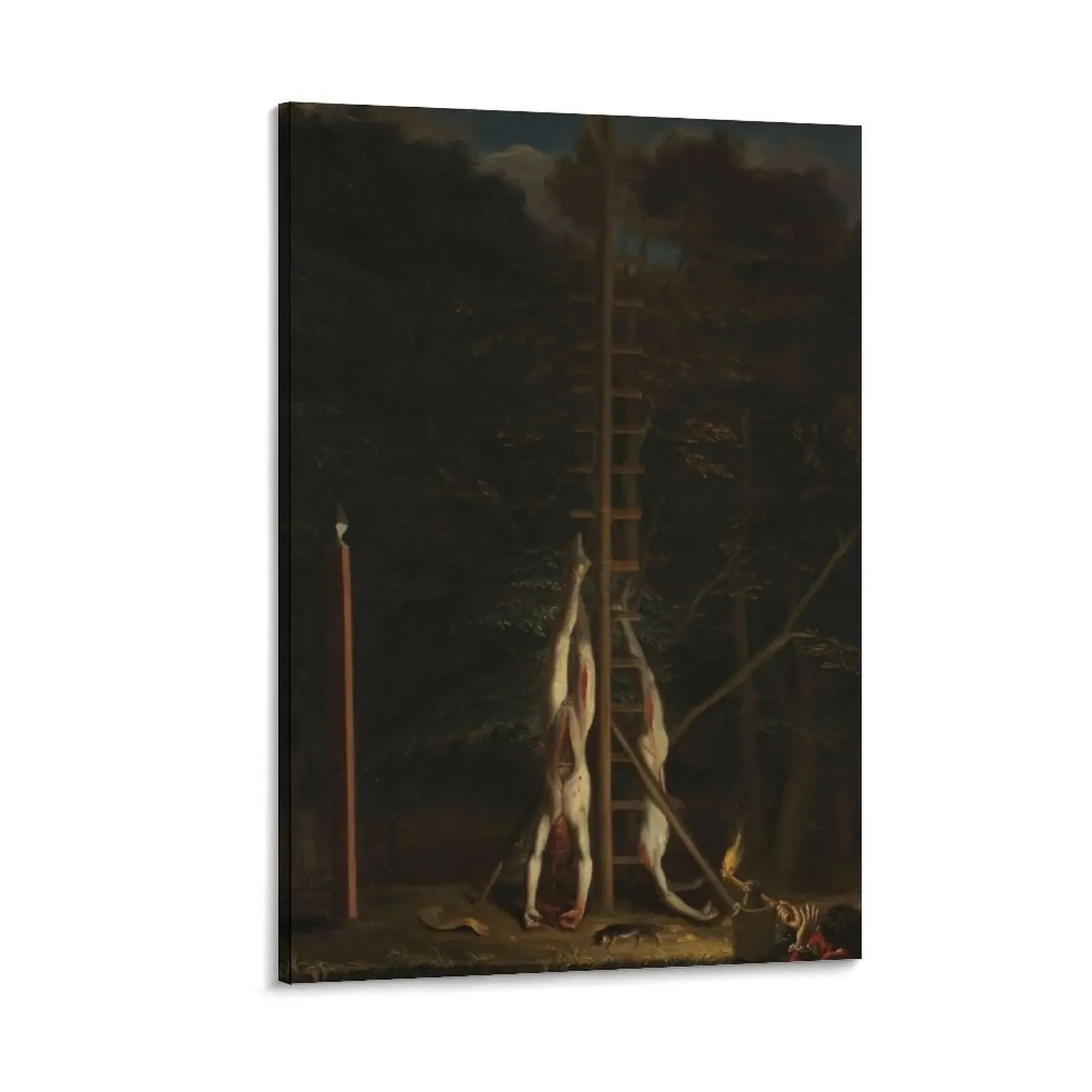 

The Corpses of the De Witt Brothers, Jan de Baen (attributed to), c. 1672 - c. 1675 Canvas Painting