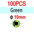 10mm Green 100pcs