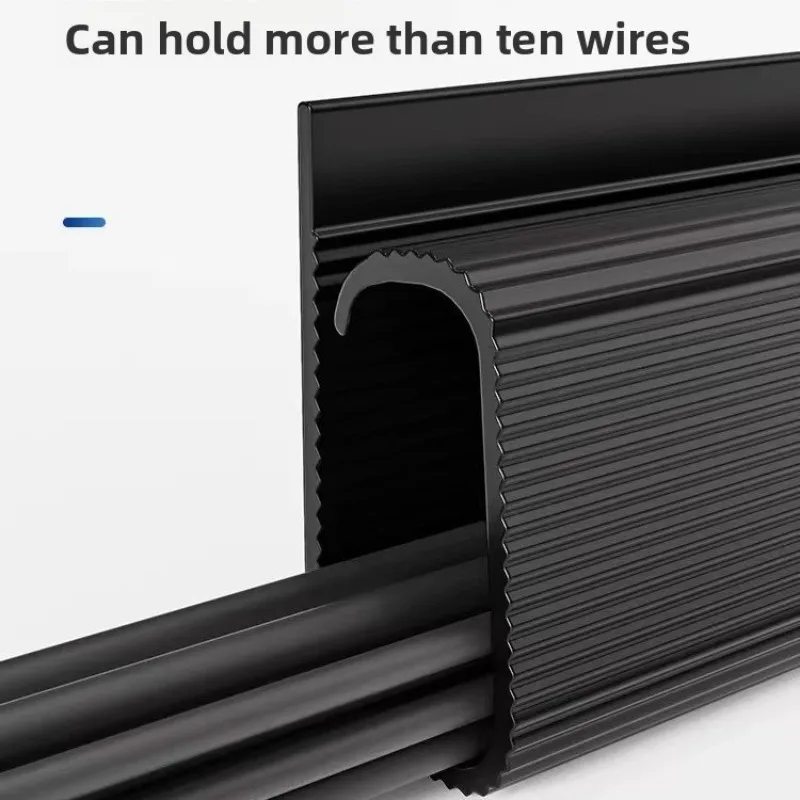 لاصق تحت المكتب منظم الكابلات 40 سنتيمتر بولي كلوريد الفينيل سطح المكتب كابل صينية إدارة الكابلات Raceway مكتب منزلي سلك مخفي #3