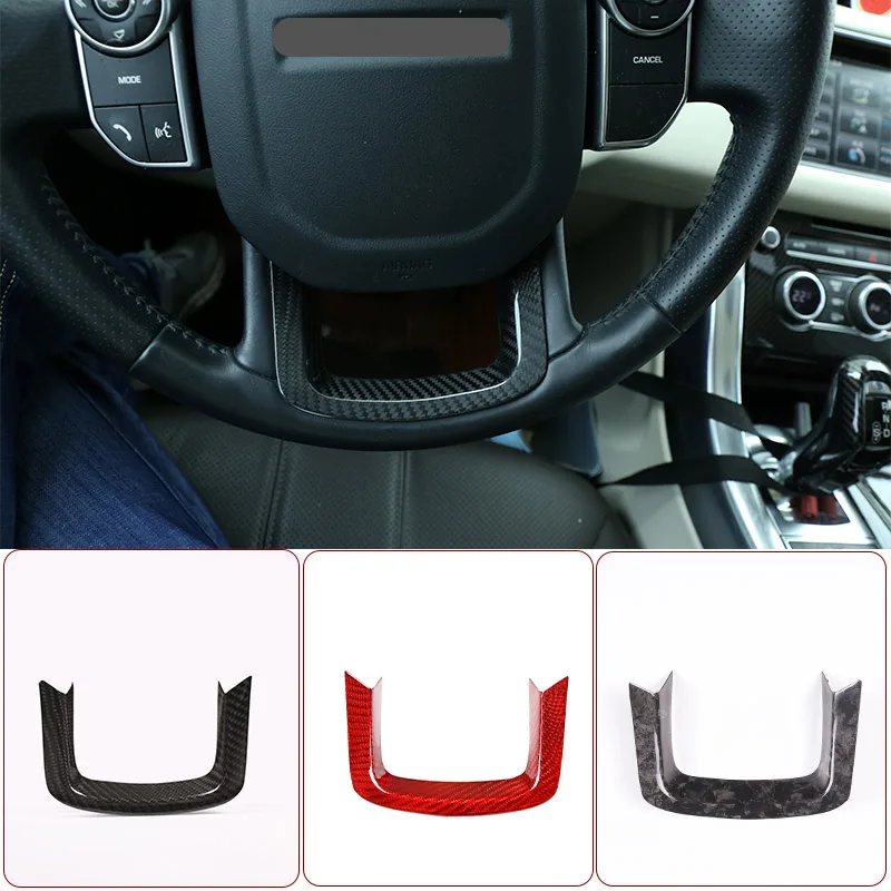 

Декоративная накладка на руль из настоящего карбона для Range Rover Sport 2014-2019 и RR Velar 2017-2020
