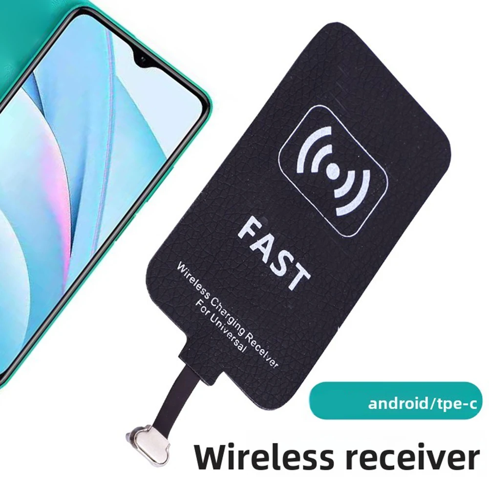Wireless Charging Receiver 10W Type-C Adapter With Magnetic Cable, Fast Wireless And Magnetic Charging For Compatible Type-C