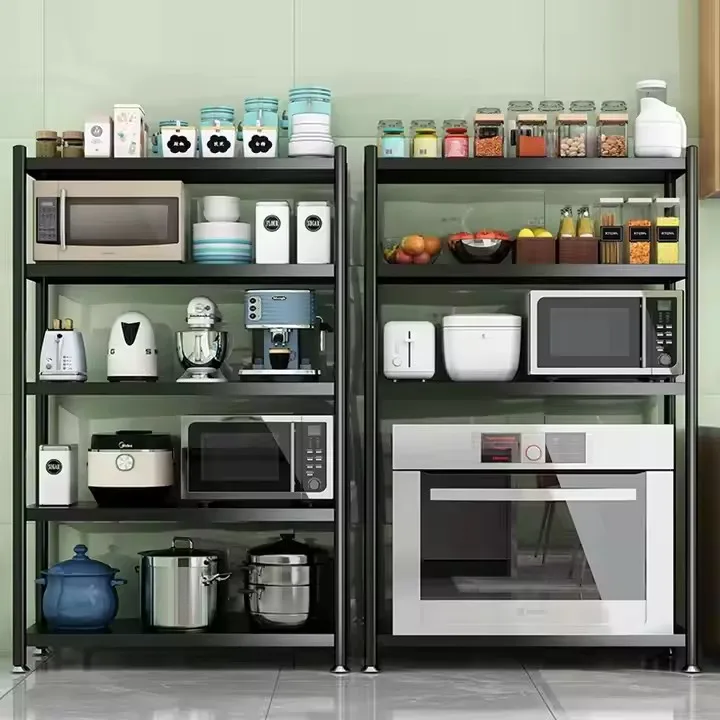 Haushalt Multi-schicht Ladung Regal Verdickt Lagerung Lagerung Regal Boden Winkel Stahl Keller Supermarkt Display Regal