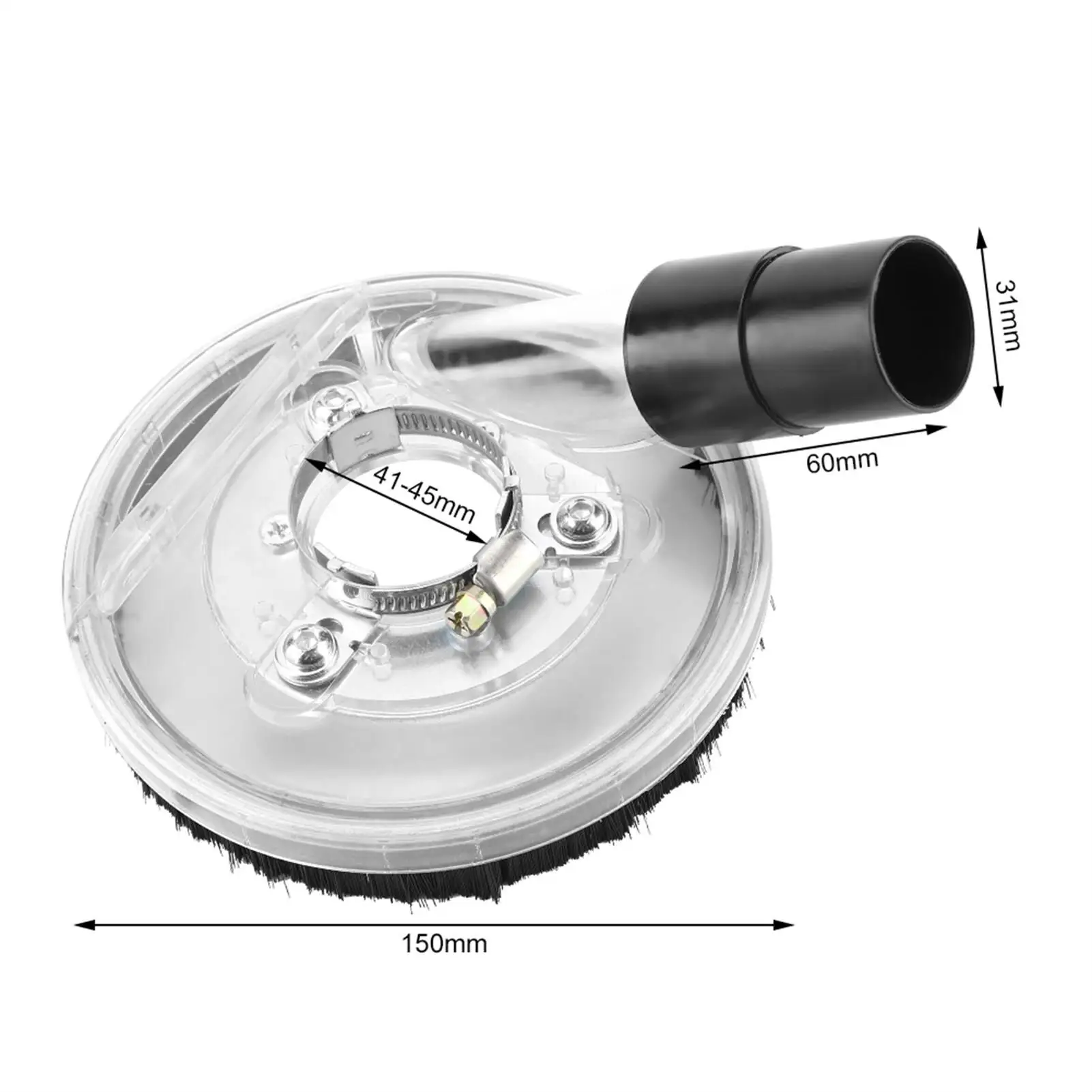 Imagem -03 - Sudário Limpar Vacuum para Angle Grinders Seco Grinding Poeira Capa Acessório 80125 mm pó