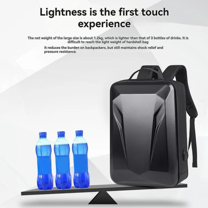 NEW-Anti-Theft Hard Shell Laptop Backpack Waterproof Travel Backpack Slim Gaming Computer Bag With Lock