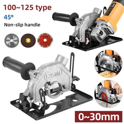 Hand Angle Grinder Converter Refit Electric Chain Saw Circular Saw Woodworking Tool Table Saw Protective Cover Universal Bracket