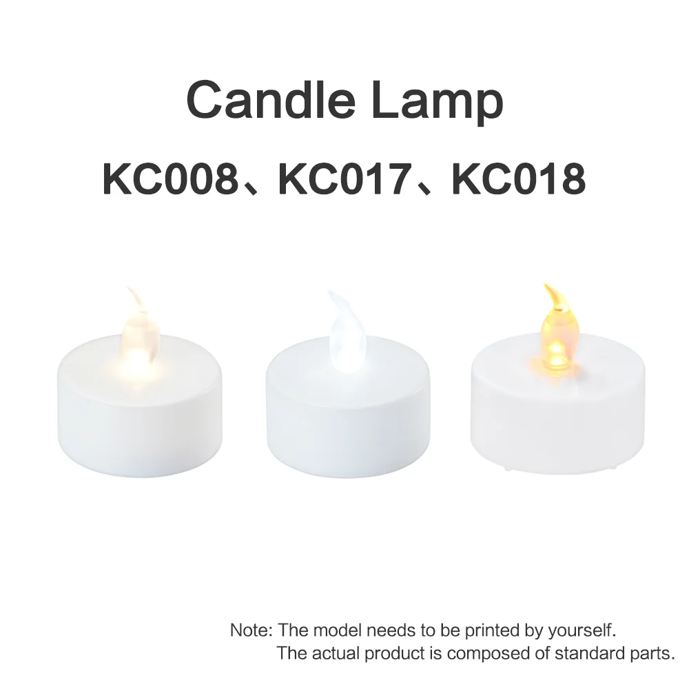 For Bambu Lab Jack Skellington Oogie Boogie Pumpkin TheeLights  LED Flame Tea Light Candle Set DIY 3D Printing Model Creality