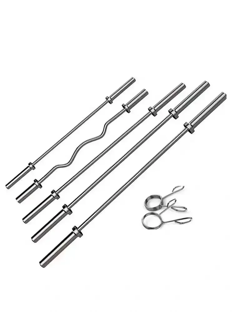 barbell bar 1.2m 1.5m 1.8m 2.2m free weights Professional home gym Straight curl bar barbell set