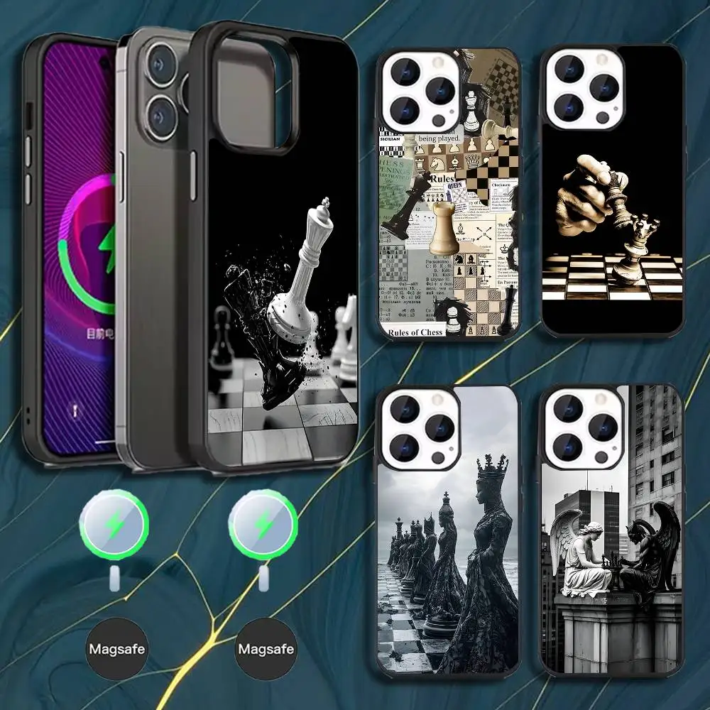 

Chess Phone Case For iPhone 17,16,15,14,13,12,11,Pro,Max,Plus,Mini,Magsafe,Magnetic Wireless Charging Case