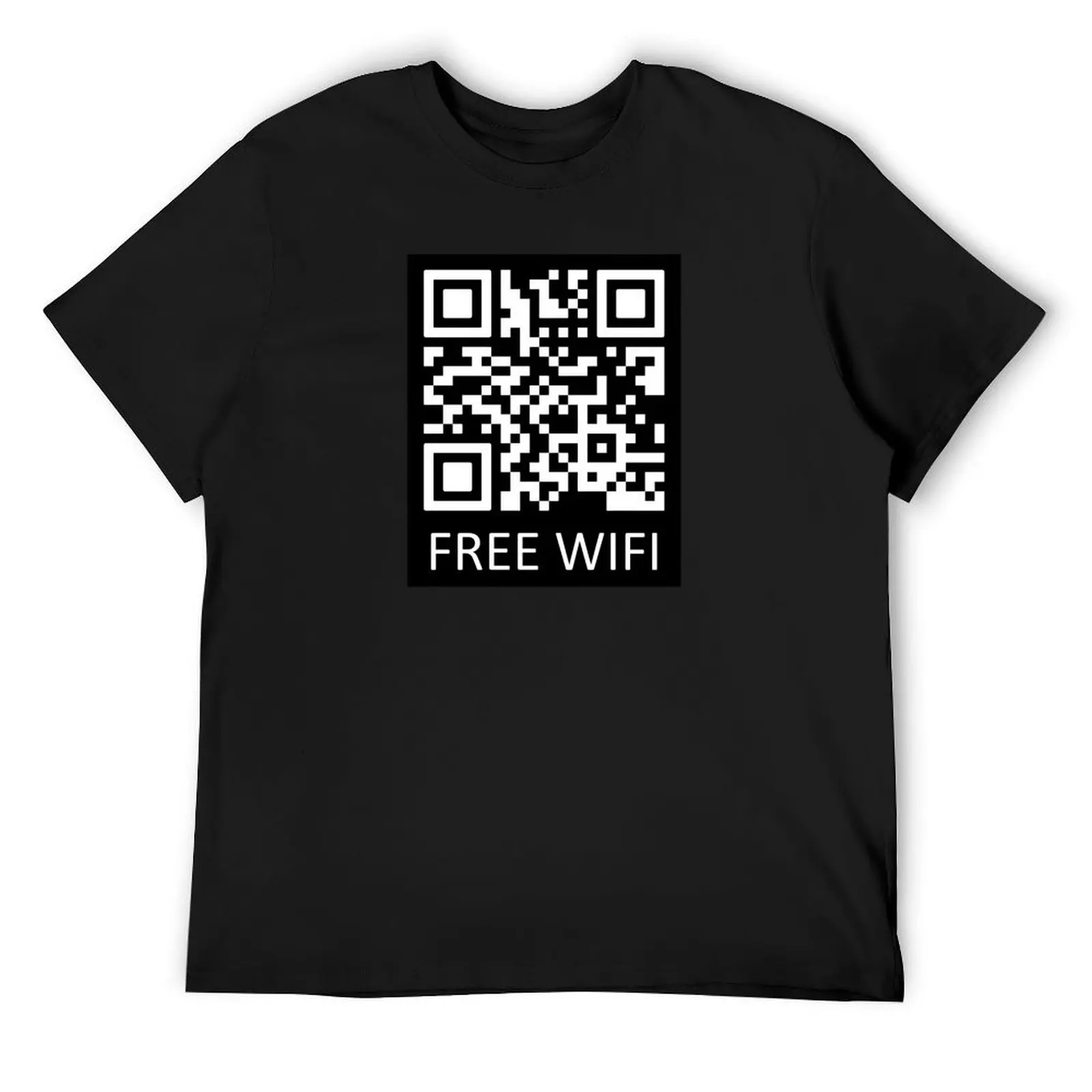 Rickroll QR Code Black T-Shirt oversized graphic tee blacks sublime T-shirt men