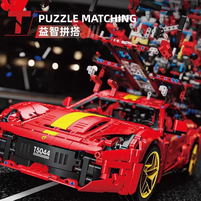 New 2926pcs T5044 High-tech Technical RC Sports Car Building Blocks MOC Creative Racing Bricks Model Children's Toys Gift Set