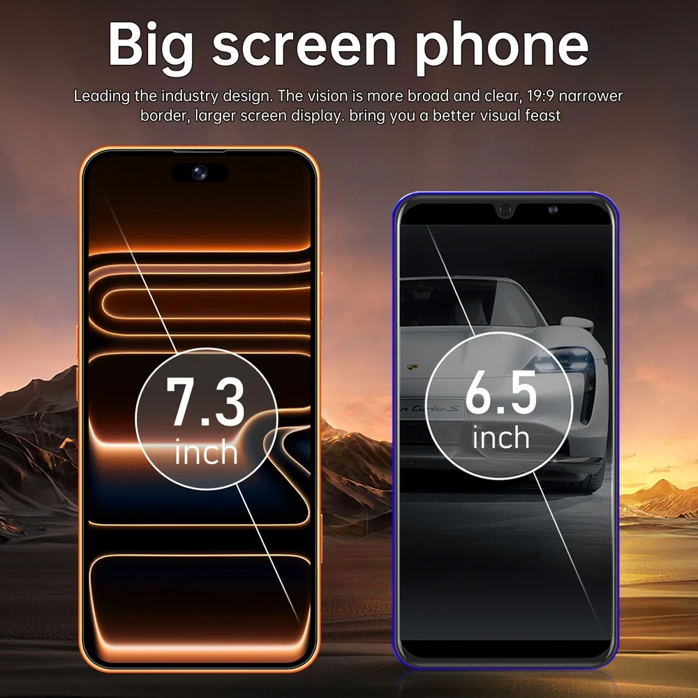 K-Touch A17 Pro Max Mobile Phones 7.3 Inch Smartphone 5G Dual Card Cell Phone Android 15 Cheap 16+48MP Camera 7800mAh WIFI GPS Global Version Cellphones