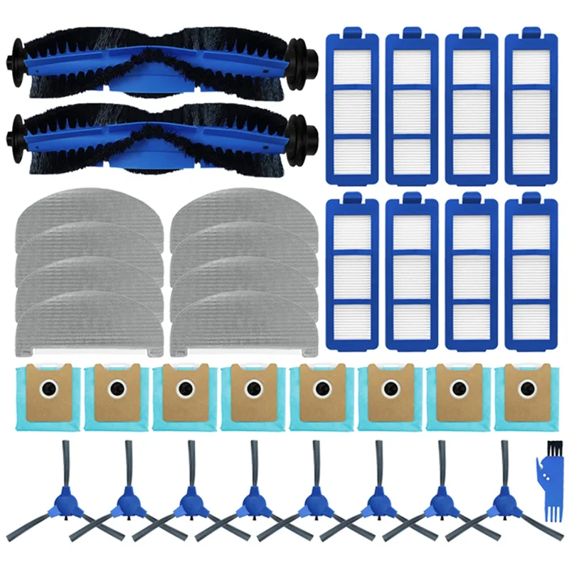 

Высококачественная основная боковая щетка HEPA-фильтр, подушечки для швабры, мешок для пыли, основная боковая щетка для Eufy G40 Hybrid/Hybrid+, запасные части A