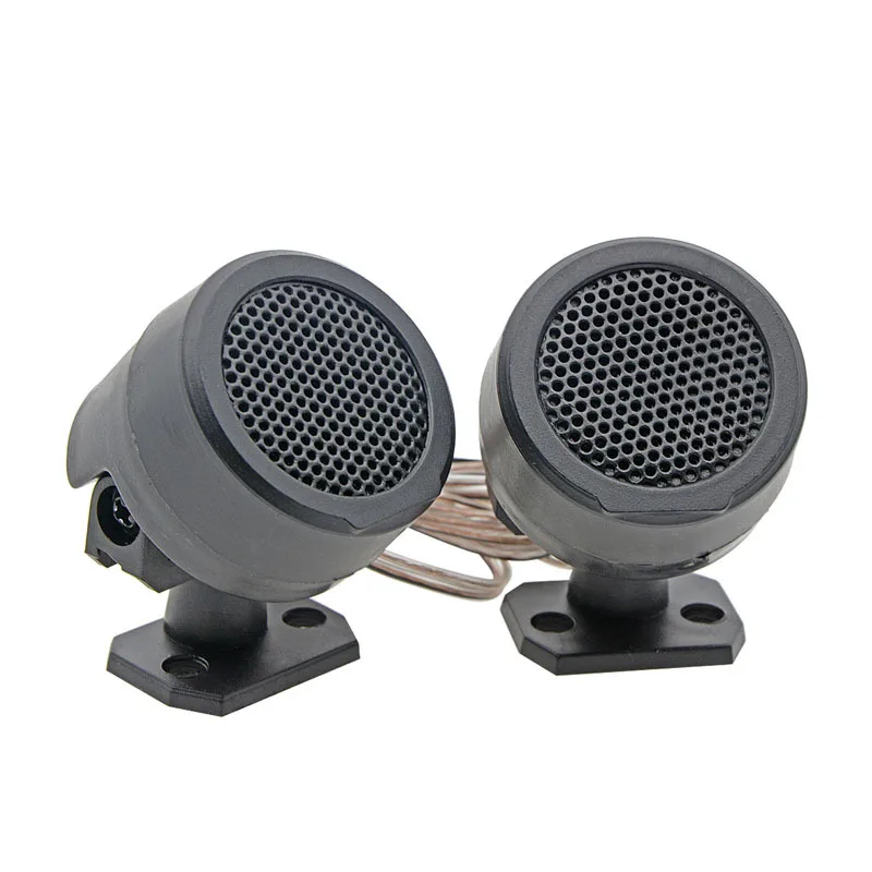 2 Pair Of 500w Pre-wired Dome Audio System Super Loud Tweeter Speakers For Auto Car