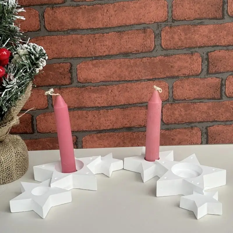 Handmade Silicone Star Mold Making Three Connected Star Holders
