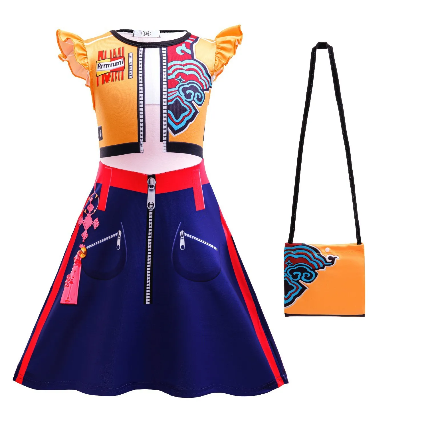 أزياء الهالوين الرقمية Flng Sve Dr للأطفال الشيطان زي Rubezoi Dr ألياف البوليستر الحصرية عبر الإنترنت #2