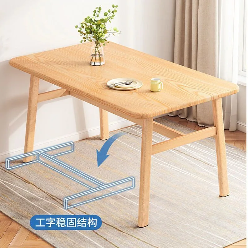 

Dining table modern simple dining table and chairs casual fast food restaurant combination rectangular table
