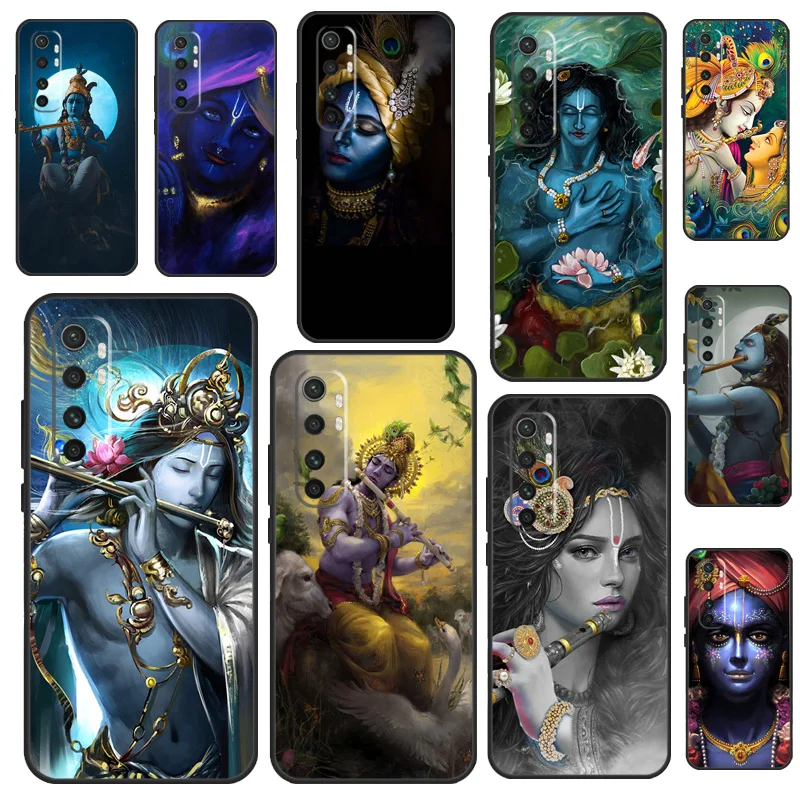 Indian God Lord Krishna Case For POCO X3 X4 X5 F5 Pro M5s C40 F4 GT F3 Cover For Xiaomi 12T 11T Pro 12 13 Lite 12X