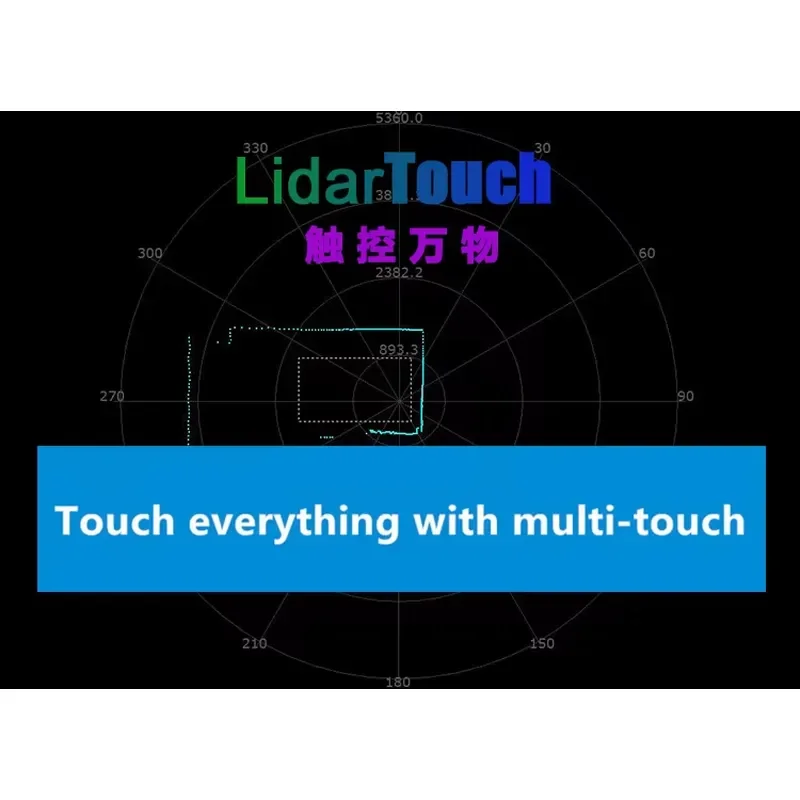 for RPLIDAR A2 A3 S1 PAVO Multi Touch Projection Interactive Engine Screen Interactive Software