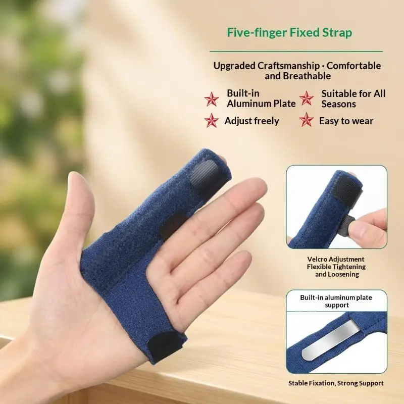 New Adjustable Trigger Finger Thumb Splint Brace For Straighten Curved Pain Relief