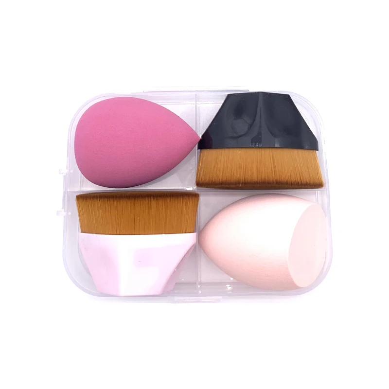 

Cosmetic Puff And Foundation Brush Set Face Blush Beauty Powder Soft Base Wholesale Makeup Tools