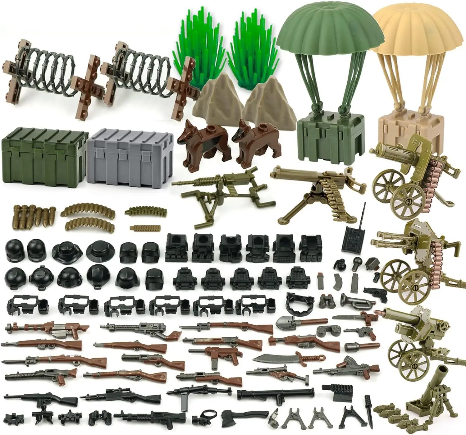 

WW2 Military Building Blocks Solider Figures Gifts Toys Weapons Guns Mini Model Explosion Proof Clothing