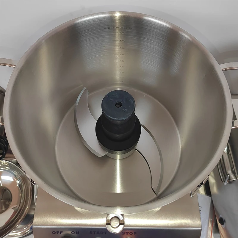 

QS810 Vegetable Chopper, Food-Grade Stainless Steel, for Mincing Fresh Meat, Fruits, Vegetables, and Sauces 1500W