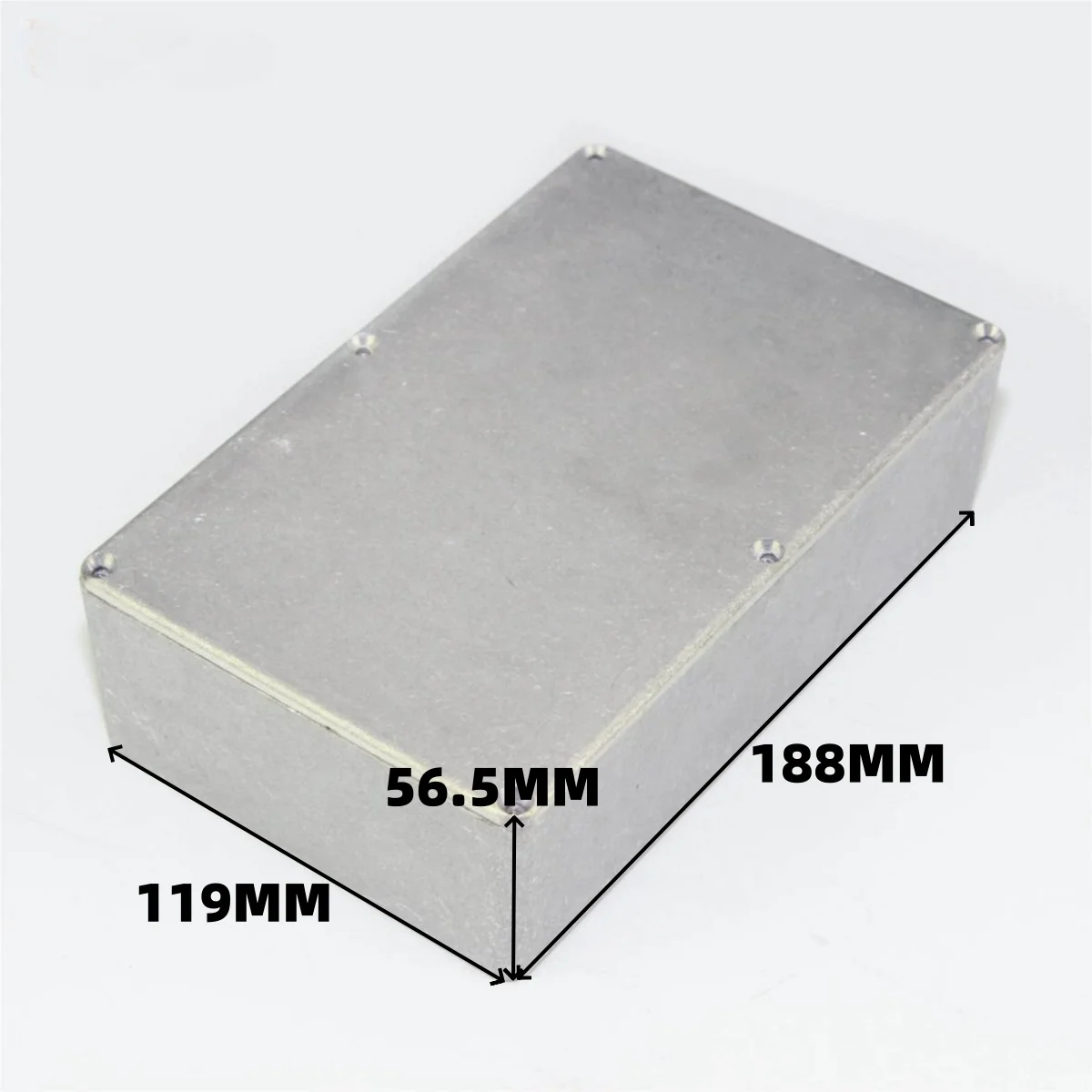Miwayer 1590D(188*119*56.5mm) حاوية ألومنيوم لدواسة تأثيرات الجيتار - حافظة معدنية شديدة التحمل، صندوق تأثير قوي يمكنك صنعه بنفسك