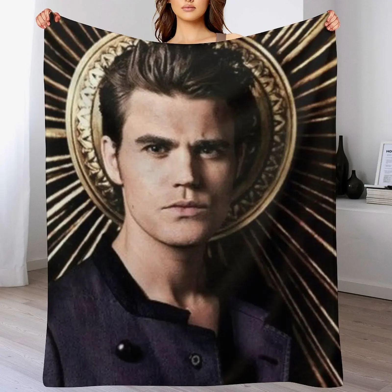 Paul Wesley Throw Blanket Warm Comfortable Blanket Gift for Parents Friends