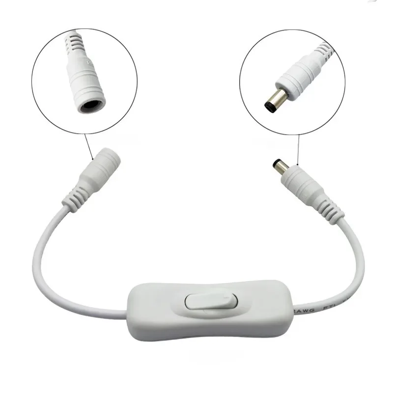 28 cm USB/DC Kabel met Schakelaar AAN/UIT Kabel Uitbreiding Toggle voor USB LED String USB Gadget USB Voeding Apparaat Gereedschap