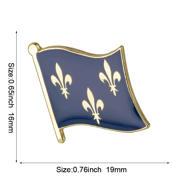 lle-de-France Flag Metal Lapel Pin Flag Pin Badge