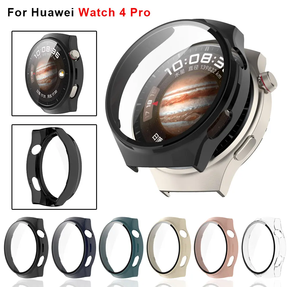 Bumper Watch Case for Huawei Watch 4 Pro PC Frame Screen Protector for Huawei Watch4 Pro Shell Cover Smart Watch Accessories