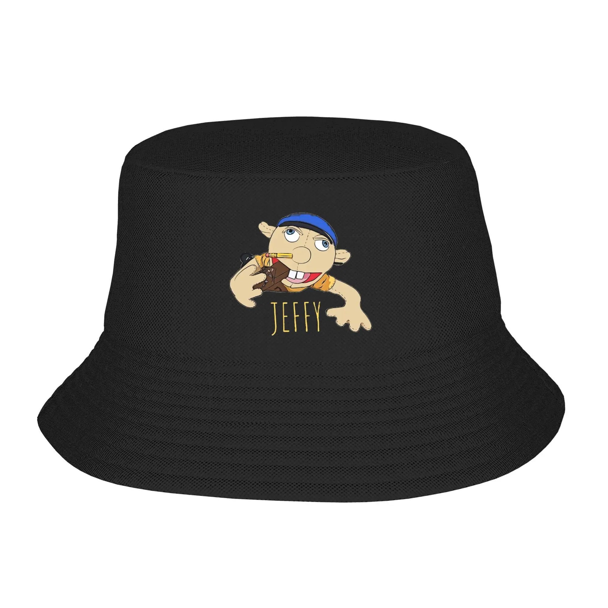 

Jeffy The Puppet Hot selling! Bucket Hat Panama Bob Hats Outdoor Cool Autumn For Summer Beach Fishing Unisex Fisherman Caps