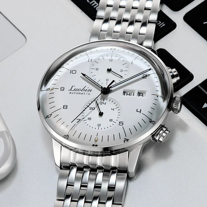Herenmode Mechanische Horloges Zakelijk Automatisch Horloge Roestvrij Staal Lichtgevende Designer Klok Relojes De Hombre Nieuw 2023